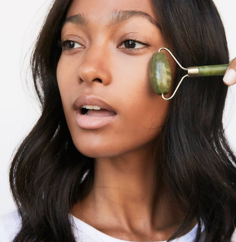 Glow differently after using a Jade roller